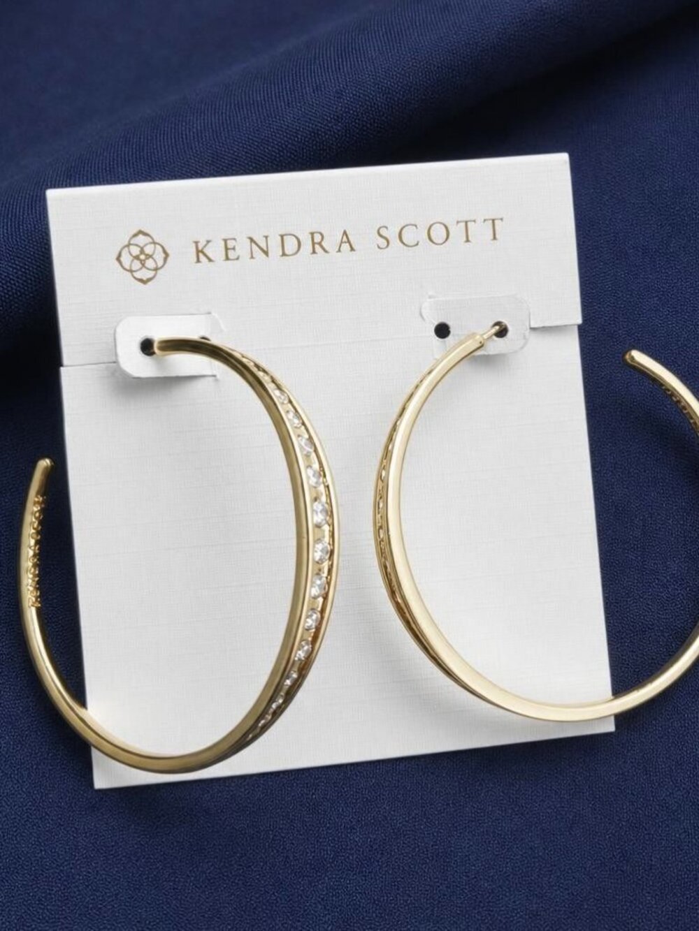 Kendra Scott Selena Gold Hoop Earrings 2" Outer Diameter
